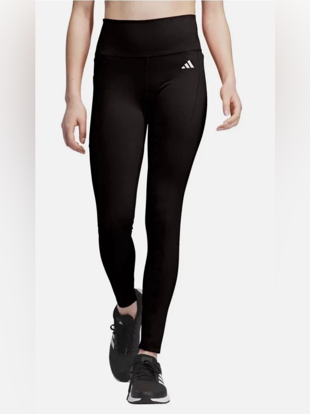 adidas Black Slim Fit Women's Leggings with Logo